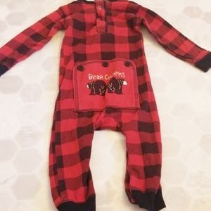 LAZY ONE 12mth buffalo plaid pjs